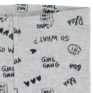 Leggings de punto con estampado de fantasía all-over 