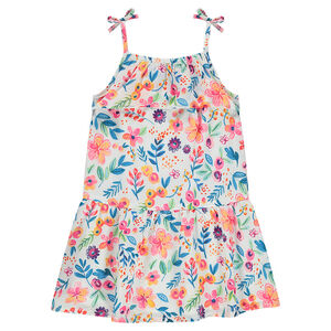 Vestido de volantes con estampado de flores  Main Vestido de volantes con estampado de flores