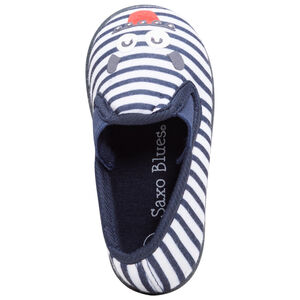 Patucos bajos de rayas con goma y personaje estampado 