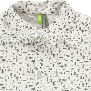 Camisa de manga larga con estampado de fantasía all-over. 