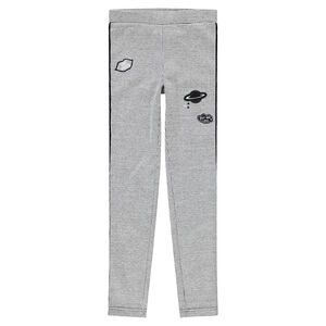Júnior - Jeggings de pata de gallo con parches y bandas brillantes  Main Júnior - Jeggings de pata de gallo con parches y bandas brillantes