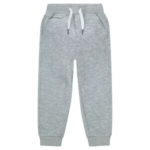 Pantalón de chándal de felpa jaspeada 