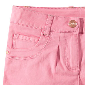 Pantalón corto de sarga lisa de colores  Main Pantalón corto de sarga lisa de colores