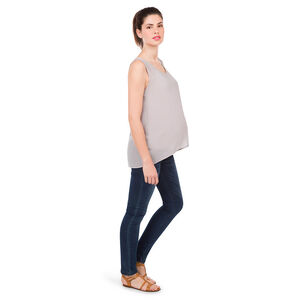 Vestido de premamá de manga corta 2 en 1 