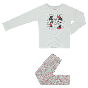 Pijama largo de punto ©Disney con estampado de Mickey et Minnie  