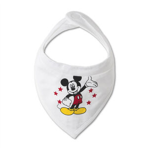 Lote de 2 babero de tejido de punto Disney con estampado Mickey 