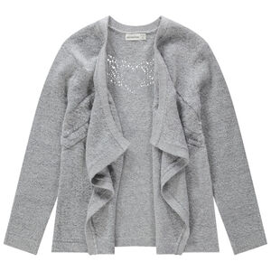 Júnior - Chaqueta de punto de fantasía con dibujos calados en la espalda  Main Júnior - Chaqueta de punto de fantasía con dibujos calados en la espalda