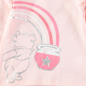 Camiseta de manga larga con volantes y estampados Winnie The Pooh con toques brillantes  Main Camiseta de manga larga con volantes y estampados Winnie The Pooh con toques brillantes
