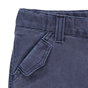 Bermudas de algodón de nido de abeja teñido 