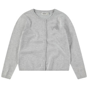 Chaqueta de punto con fantasía bordada en el pecho 