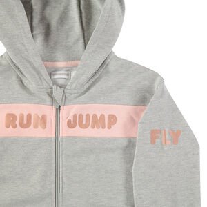 Júnior - Chaqueta de felpa con capucha, cremallera y motivo de fantasía  Main Júnior - Chaqueta de felpa con capucha, cremallera y motivo de fantasía