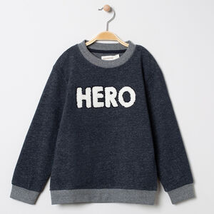 Sudadera de felpa con inscripciones  