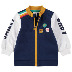 Chaqueta de felpa estilo campus con detalles ©Smiley 