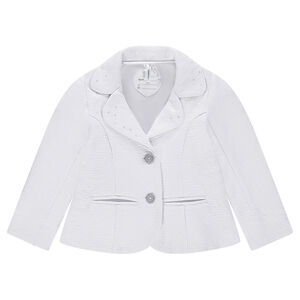 Chaqueta de jácquard con forro satinado 