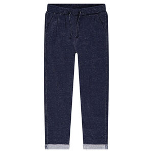 Pantalón de chándal de felpa con mezcla de hilo plateado.  Main Pantalón de chándal de felpa con mezcla de hilo plateado.