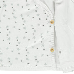 Conjunto de nacimiento peto chaleco de punto con estampado de estrella 