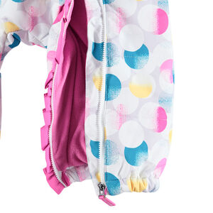 Mono de esquñi con lunares que contrastan y pelo falso 