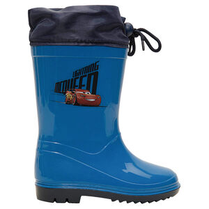 Botines de lluvia con cuello impermeable y estampado de Cars 