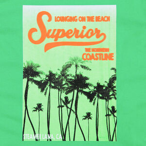 Camiseta de manga corta de punto con estampado de fantasía de estilo vacacional 