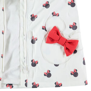 Parka en gomme doublée sherpa imprimée Minnie Disney pour enfant fille 