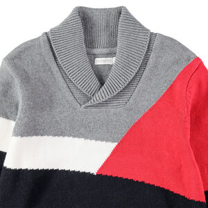 Jersey de punto con dibujos geométricos de jacquard 