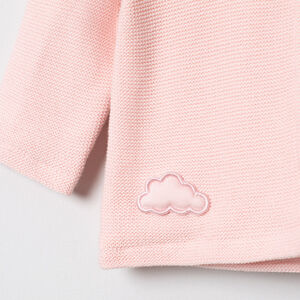Gilet en tricot à capuche en coton bio doublé jersey 