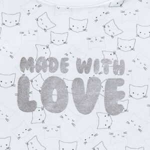 Camiseta manga larga con estampado all-over 