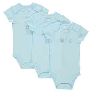 Lote de 3 bodies manga corta con estampados 