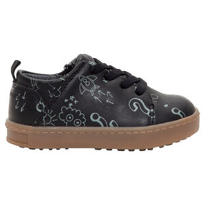 Deportivas bajas imitación piel con estampado all over 