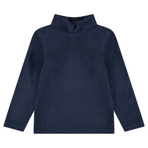 Júnior - Camiseta interior de punto con cuello vuelto y logo bordado 