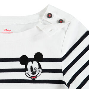 Marinière en jersey broderie Mickey Disney 