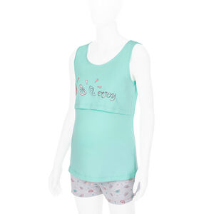Camiseta de premamá y lactancia con frutas estampadas 