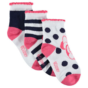 Juego de 3 pares de calcetines con dibujos de Minnie ©Disney de Jacquard  Main Juego de 3 pares de calcetines con dibujos de Minnie ©Disney de Jacquard