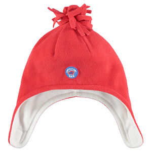 Gorro peruano de micropolar con pompón y parche 