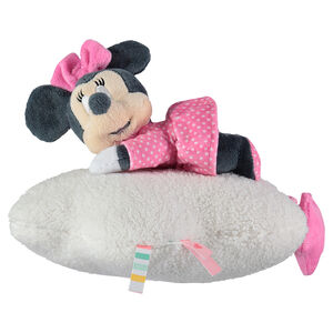 Peluche musical de Disney Minnie en terciopelo y borreguito 
