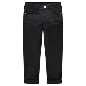 Júnior - Pantalón de sarga lisa con efecto arrugado  Main Júnior - Pantalón de sarga lisa con efecto arrugado
