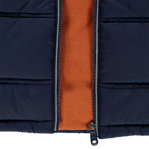 Plumífero con capucha forro micropolar 