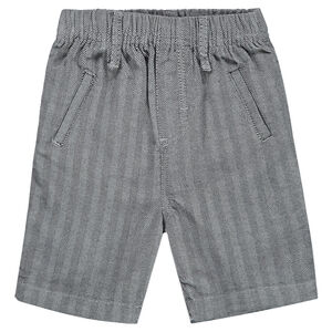 Bermudas de algodón con espiguillas 