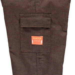 Pantalon micro pied de poule doublé jersey avec poches à rabat 