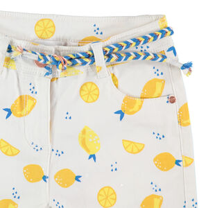 pirata en twill estampado all-over con cintura y cordon  Main pirata en twill estampado all-over con cintura y cordon