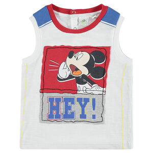 Camiseta sin mangas de punto de Disney con estampado de Mickey 