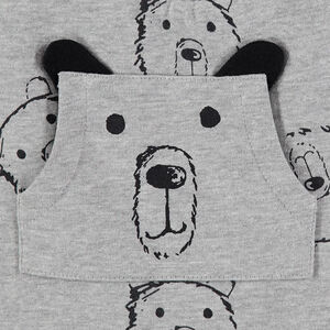 Pantalon de jogging en molleton imprimé ours 