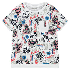 Camiseta larga de manga corta 
