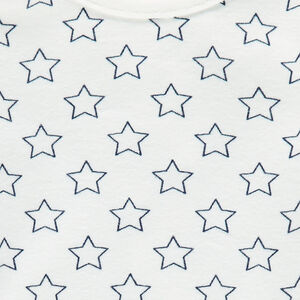 Camiseta manga larga de tejido de punto con estampado all-over 