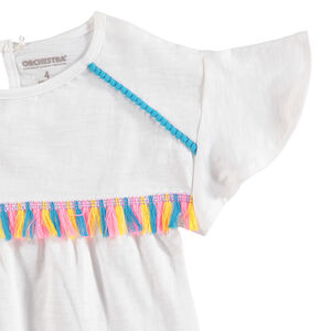 Conjunto de camiseta con pompones y leggings cortos  Main Conjunto de camiseta con pompones y leggings cortos