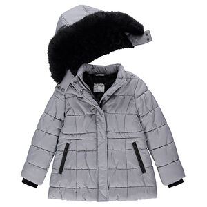 Júnior - Parka de micro pata de gallo con forro de borregillo  Main Júnior - Parka de micro pata de gallo con forro de borregillo