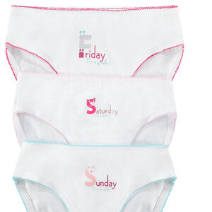 Pack de 7 braguitas con estampado con los días de la semana  Main Pack de 7 braguitas con estampado con los días de la semana