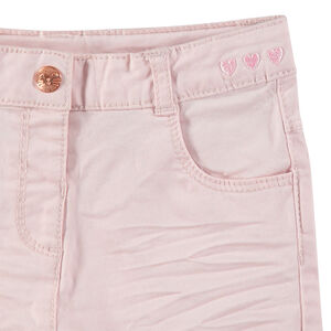 Pantalón corto con efecto arrugado y detalles de metal rosa dorado  Main Pantalón corto con efecto arrugado y detalles de metal rosa dorado