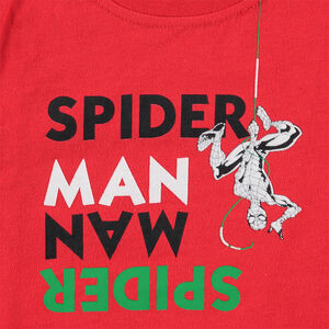 Camiseta de manga corta de punto con mensaje y estampados ©Marvel Spiderman 