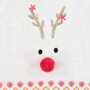 Jersey de punto de Navidad con reno estampado y motivo de jacquard  Main Jersey de punto de Navidad con reno estampado y motivo de jacquard